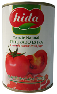 Tomate natural triturado
